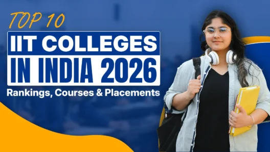 The image you provided highlights a guide for the Top 10 IIT Colleges in India for 2026, focusing on rankings, courses, and placements. Based on current 2025-2026 data and NIRF (National Institute Ranking Framework) standings, here is the detailed breakdown for these premier institutions: