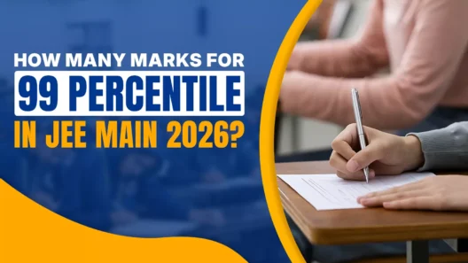 How many marks are required for 99 percentile in JEE Main 2026