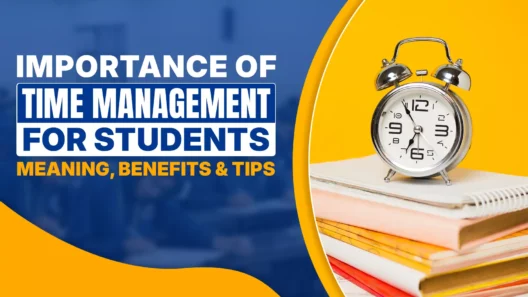 A promotional graphic featuring a smiling female student in a school uniform holding a laptop and backpack, alongside the text: 'How to Prepare for IIT JEE 2026 From Class 11 - Complete Guide for Beginners.