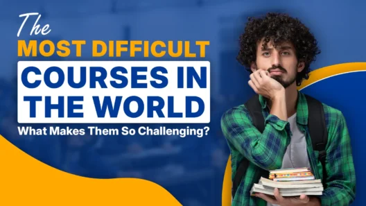 Student holding books with thoughtful expression, representing the most difficult courses in the world and the challenges of demanding academic programs like medicine, engineering, and law.