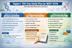 Toppers’ 100-Day Study Plan for NEET 2026