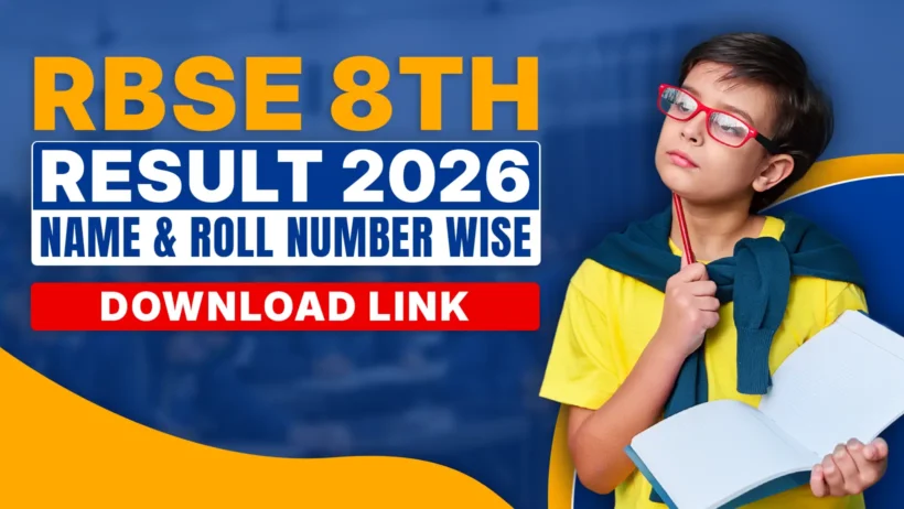 The RBSE 8th Result 2026 (Rajasthan Board of Secondary Education Class 8th result) is expected to be declared in May 2026, shortly after the exams which were held from February 19 to March 4, 2026. Students can check their results name-wise or roll number-wise on the official website rajshaladarpan.nic.in (or related portals like rajpsp.nic.in), by entering their roll number and other required details to access the marksheet. As of now (late February 2026), the result has not been released yet, so keep checking the official Shala Darpan portal regularly for the direct download link and latest updates once announced.