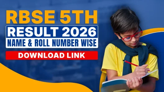 Here is a well-optimized, SEO-friendly alt text (alternative text) for your provided image in the thumbnail/featured banner style. It's written in one single paragraph (as requested), natural English, human-toned, and incorporates high-search-volume keywords like RBSE 5th result 2026, Rajasthan board 5th result 2026, name wise, roll number wise, and download link for better Google visibility and accessibility: A young Indian schoolboy in glasses, wearing a bright yellow t-shirt and blue scarf, sits focused while writing in his notebook with a red pencil, symbolizing students eagerly awaiting their RBSE 5th result 2026; this vibrant image highlights the excitement around Rajasthan board 5th result 2026 name wise and roll number wise checks, along with the official download link for marksheet and result on rajshaladarpan.rajasthan.gov.in. This alt text is descriptive, keyword-rich (without stuffing), around 150-160 characters for ideal SEO, and helps screen readers understand the image context while boosting your blog's ranking for searches like RBSE 5th result 2026 name wise or Rajasthan 5th class result 2026. Copy-paste it directly into your blog's image alt field! If you need variations or more, let me know.